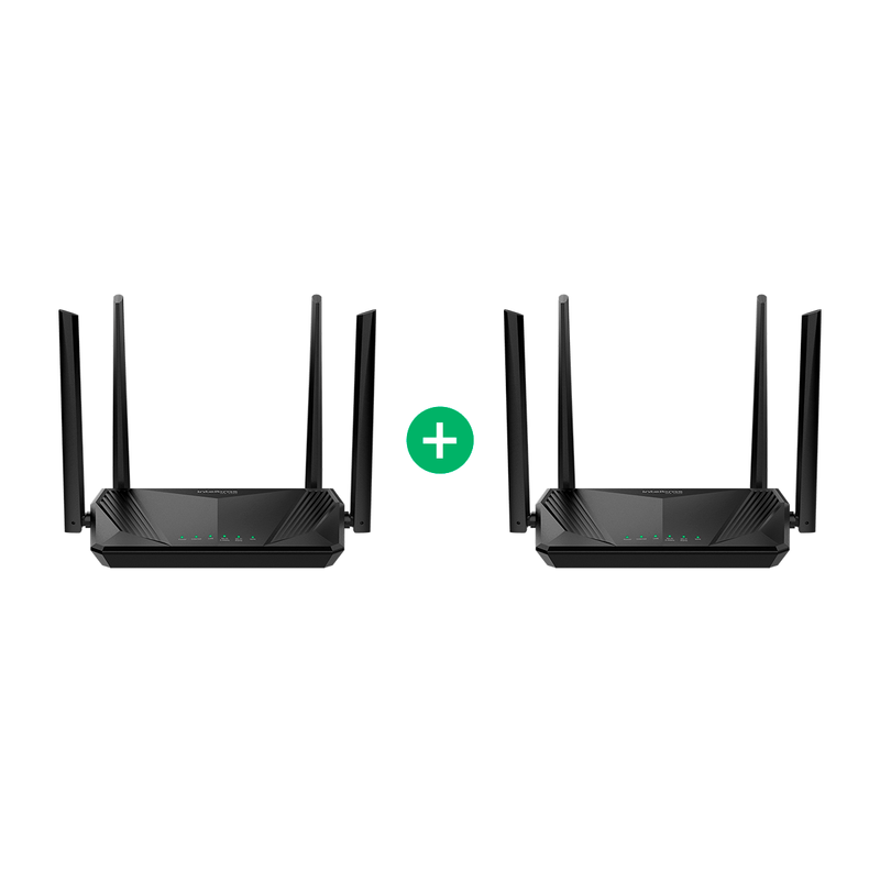 170824-800-auto Kit Roteador Intelbras Wi-Fi 6 Dual Band W6-1500 - 2 unidades - Imagem 1